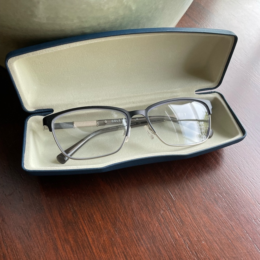 Cole Haan Gray Eyeglasses with Case